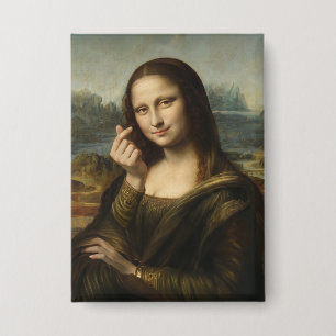 Mona Lisa striking a "Kyun Pose"