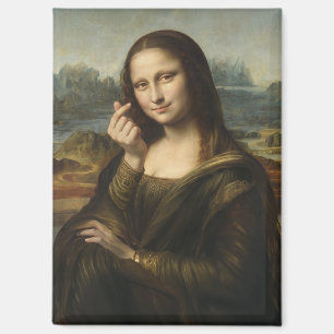Mona Lisa striking a "Kyun Pose" Magnet