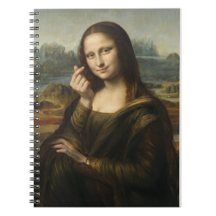 Mona Lisa striking a "Kyun Pose" Notebook