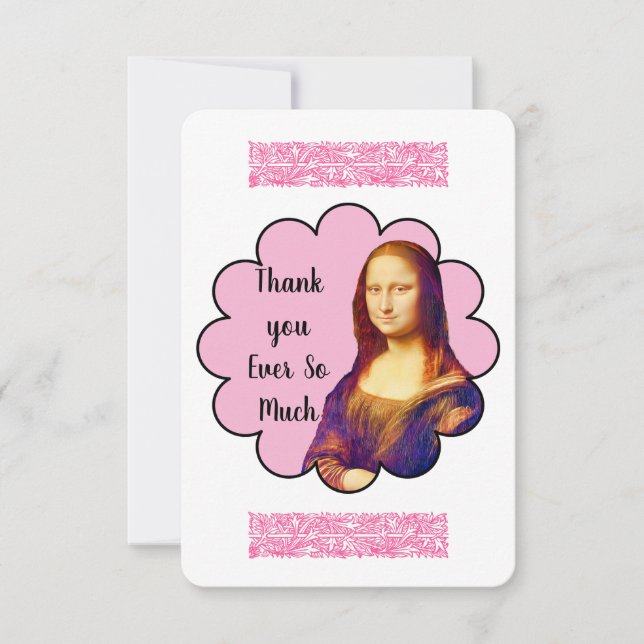 MONA LISA THANK YOU CARD (Front)