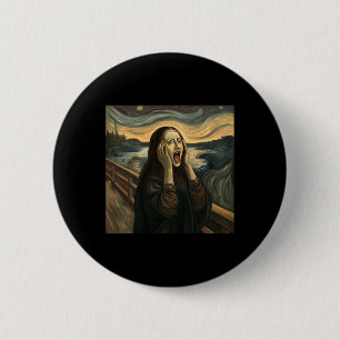 Mona Lisa The Scream Halloween Costume Party Art 6 Cm Round Badge