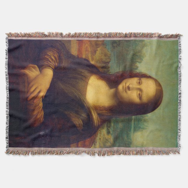 Mona Lisa Throw Blanket (Front)