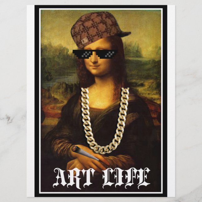 Mona Lisa Thug Life Art Life (Front)