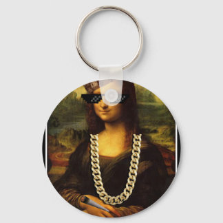 Mona Lisa Thug Life Art Life Key Ring
