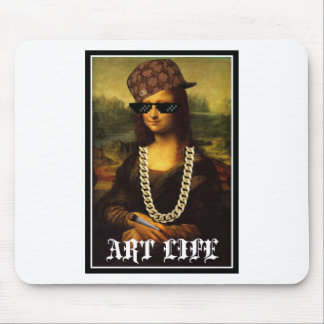 Mona Lisa Thug Life Art Life Mouse Pad