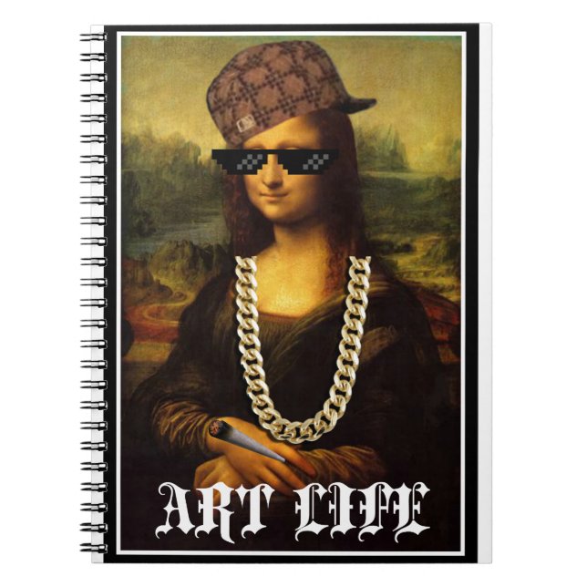 Mona Lisa Thug Life Art Life Notebook (Front)