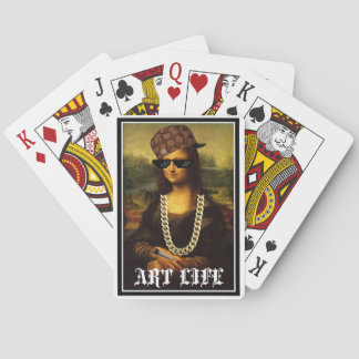 Mona Lisa Thug Life Art Life Playing Cards