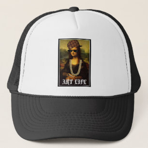 Mona Lisa Thug Life Art Life Trucker Hat