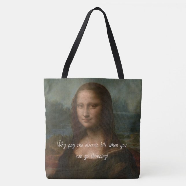 mona lisa tote bag (Front)