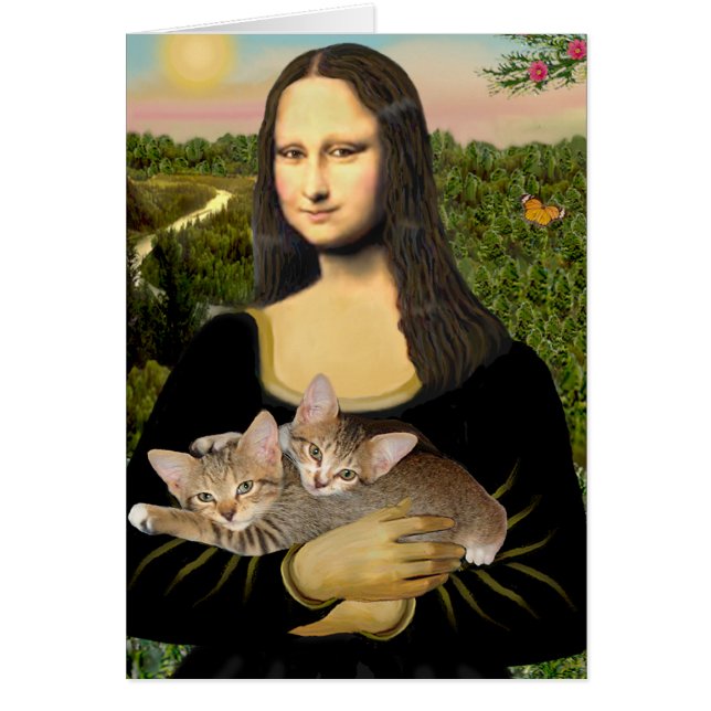 Mona Lisa - Two Tabby Kittens (Front)