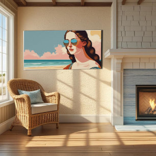 Mona Lisa Vacation Vibes Poster