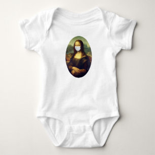 Mona Lisa Via Corona Virus Baby Bodysuit