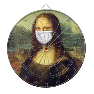 Mona Lisa Via Corona Virus Dartboard