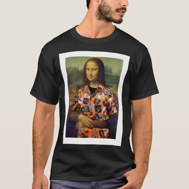 Mona Lisa w/40th Reunion Men's Black t-shirt (Front)