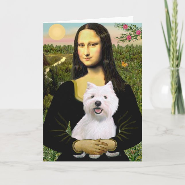 Mona Lisa - Westie 2 Card (Front)