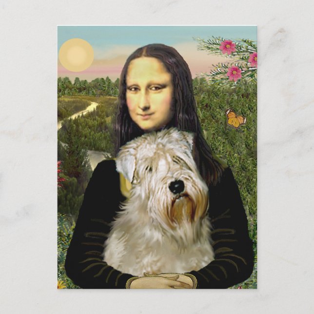 Mona Lisa - Wheaten Terrier 1 Postcard (Front)