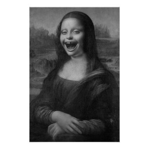 Mona Lisa with a new smile Poster