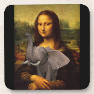 Mona Lisa With Elephant Coaster