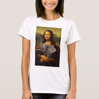 Mona Lisa With Elephant T-Shirt