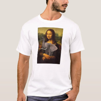 Mona Lisa With Elephant T-Shirt