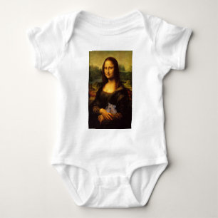Mona Lisa With Hamster Baby Bodysuit