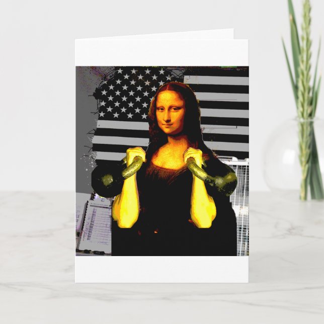 Mona Lisa with KettleBells Card (Front)