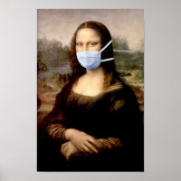 Mona Lisa with Mask Da Vinci Spoofing The Arts