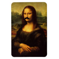 Mona Lisa With Moustache