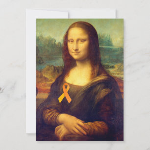 Mona Lisa With Orange Ribbon