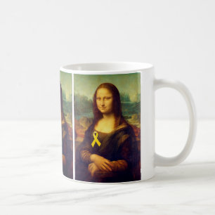 Mona Lisa With Yellow Ribbon Coffee Mug