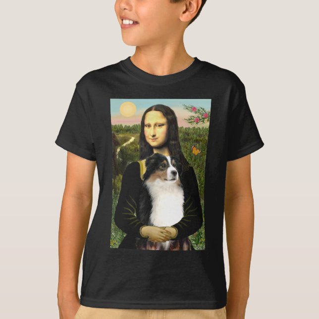 Mona Lisa's Australian Shepherd (Tri) T-Shirt (Front)