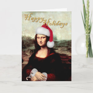 Mona Lisa's Christmas Holiday Card
