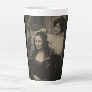 Mona Lisa's Stylish Hairdresser Visit Latte Mug