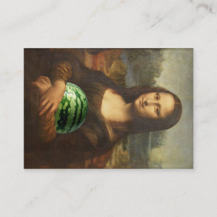Mona 'Melona' Lisa Loves Sweet Watermelons Business Card