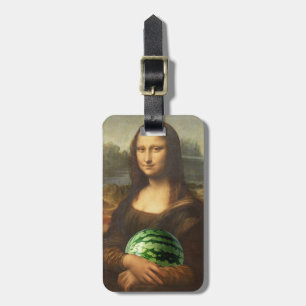 Mona Melona Lisa Luggage Tag