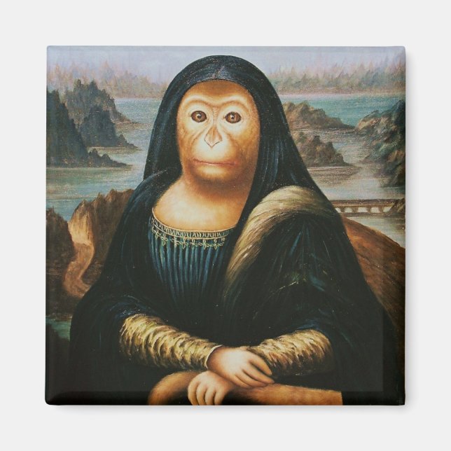 mona monkey magnet (Front)