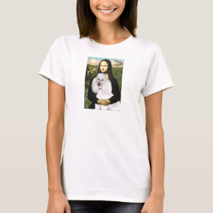 Mona-Pood-White-Standard Poodle T-Shirt