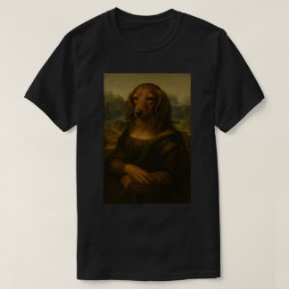 Mona Woofsa - Renaissance Dachshund Art T-Shirt