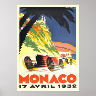 Monaco 17 Avril 1932 Poster