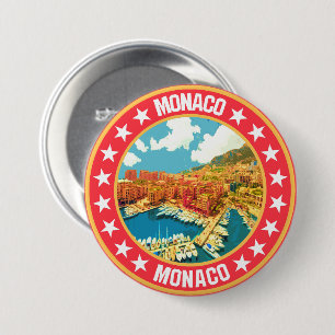 Monaco                                             7.5 cm round badge