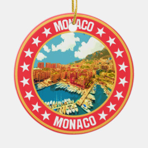 Monaco ceramic ornament