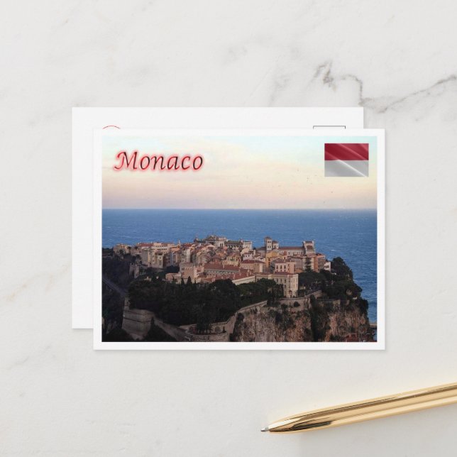 Monaco - City - Panorama - Postcard (Front/Back In Situ)