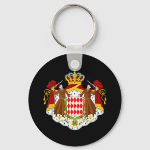 Monaco Coat of Arms Key Ring