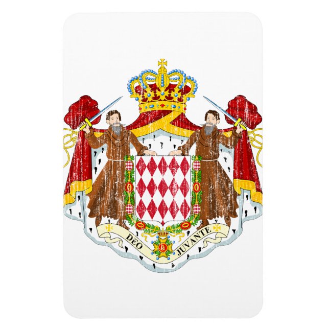 Monaco Coat Of Arms Magnet (Vertical)