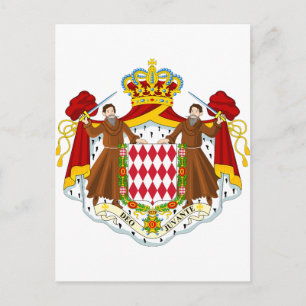 Monaco Coat Of Arms Postcard