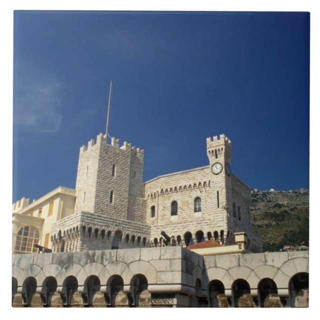 Monaco, Cote d'Azur, Prince's Palace. Ceramic Tile (Front)