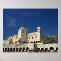 Monaco, Cote d'Azur, Prince's Palace.