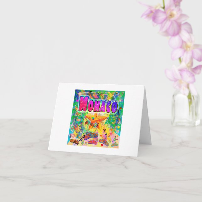 Monaco Epoch Hour Greeting Card (Orchid)