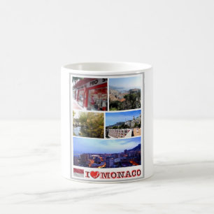 Monaco - Europe - I Love - Coffee Mug