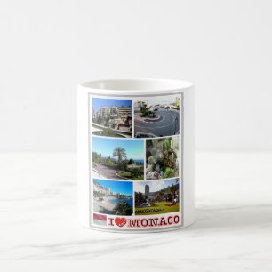 Monaco - Europe - I Love - Coffee Mug